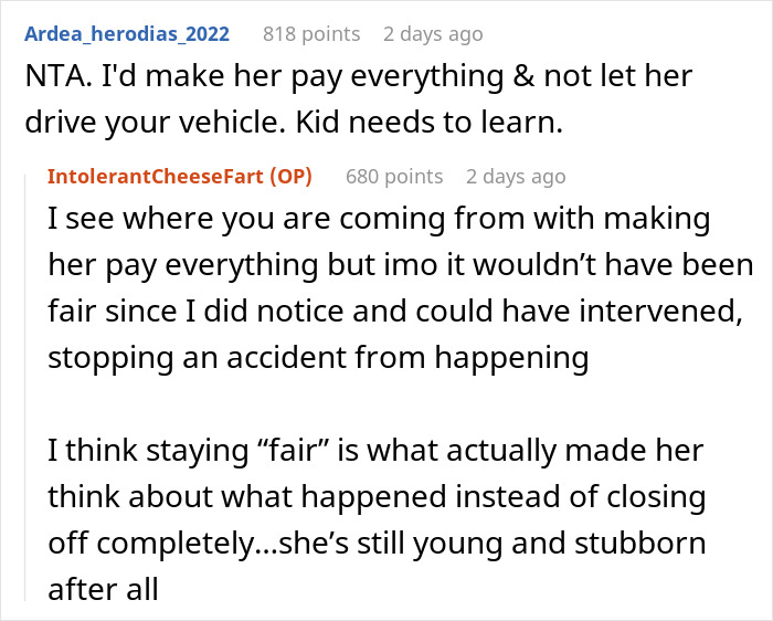 18 Y.O. Drives Her Family Nuts With Her Reckless Driving, So Her Brother Lets Her Hit A Lantern