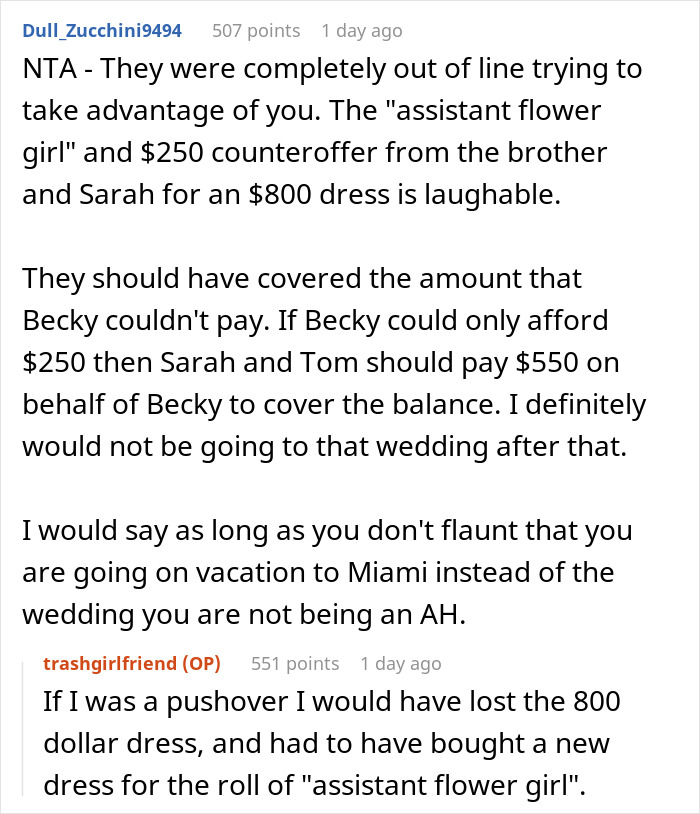 "Sarah Was Completely Appalled": Bride Expects Ex-Bridesmaid To Just Give Away Her Dress