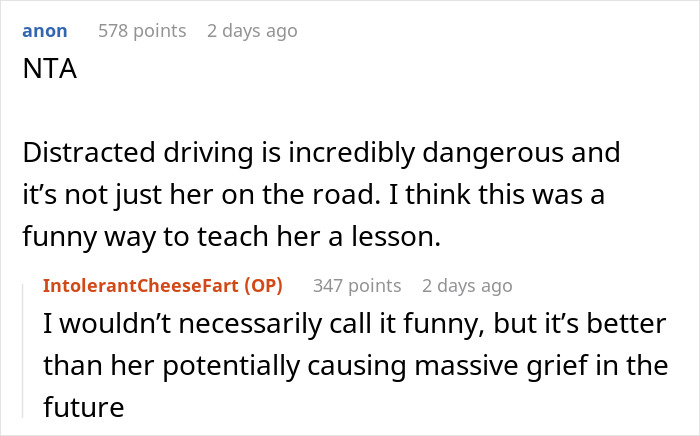 18 Y.O. Drives Her Family Nuts With Her Reckless Driving, So Her Brother Lets Her Hit A Lantern