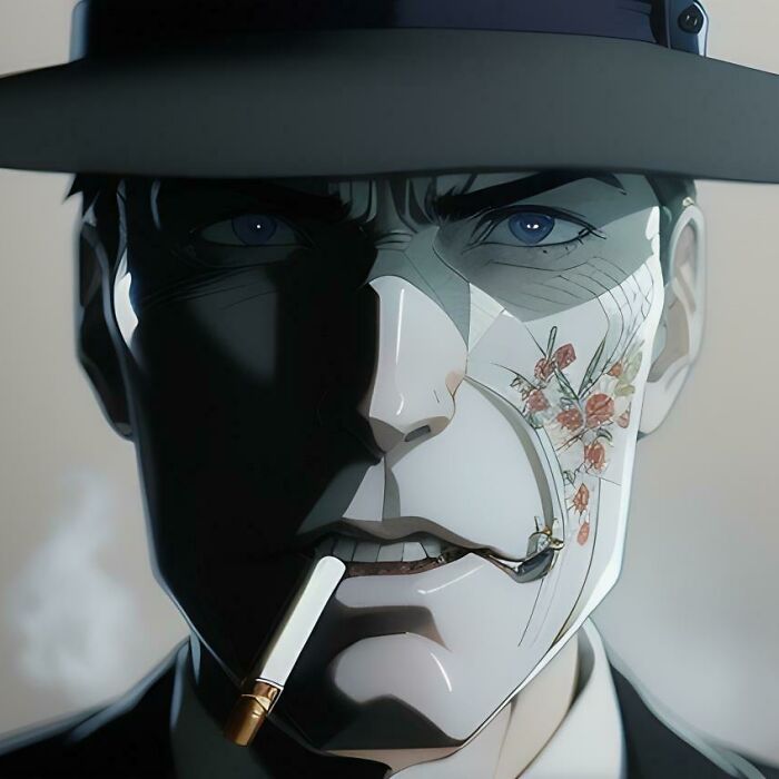 I Turned ‘Oppenheimer’ Stills Into A Scaring Anime (26 Pics)