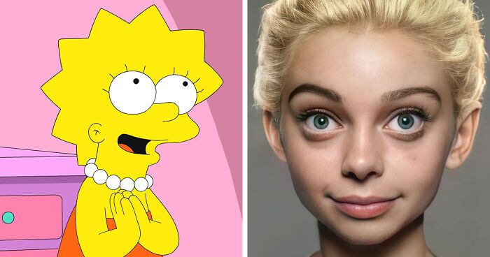 I Used AI And Photoshop To Recreate The Simpsons Characters As If They Existed In Real Life (15 Pics)