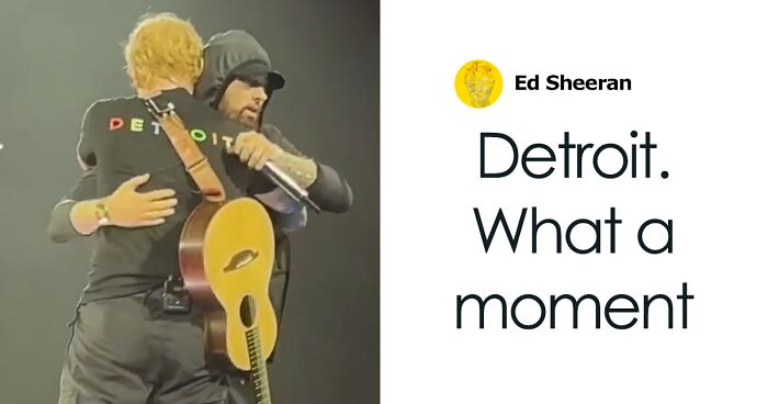 Crowd Loses It After Eminem Joins Ed Sheeran On Stage In Detroit