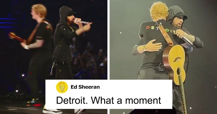 Ed Sheeran’s Fans Lose It When Eminem Joins The Singer For A Surprise Performance In Detroit