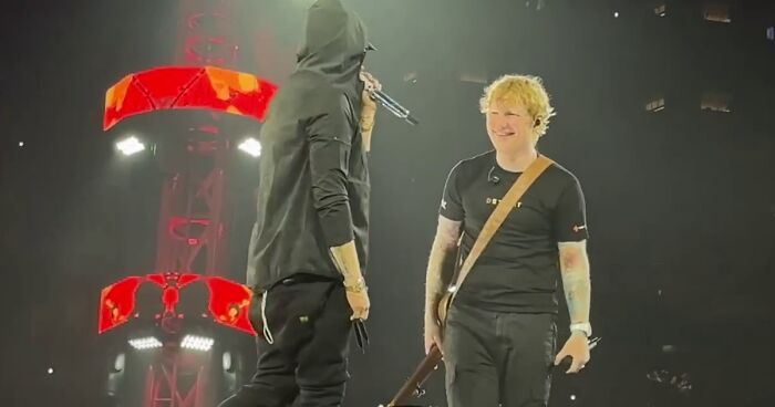 Fans ‘Lose Themselves’ When Eminem Joins Ed Sheeran On Stage As Surprise Guest During Detroit Show