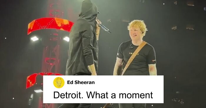 Ed Sheeran Fans ‘Lose Themselves’ After Eminem Revealed As Surprise Guest During Detroit Show