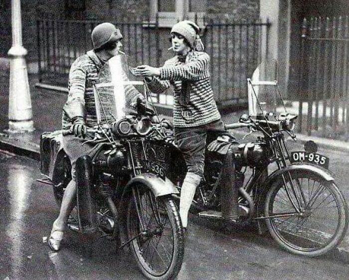 Women On Motorcycles In Great Britain, 1930s