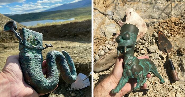 This Artist Uses Recognizable Pop Characters To Create Fake Ancient Artifacts (30 Pics)