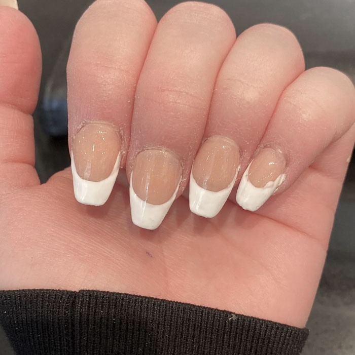 I Rarely Get My Nails Done So I Was Really Disappointed When A Local Business Completely Ruined Them
