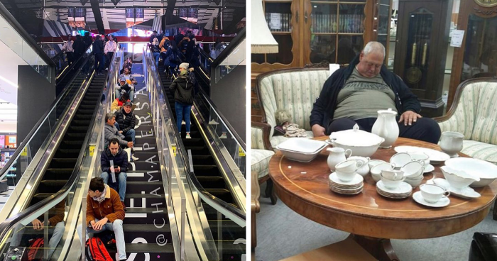 72 Times People Spotted Men Having A Miserable Time While Shopping And Just Had To Take A Pic (New Pics)