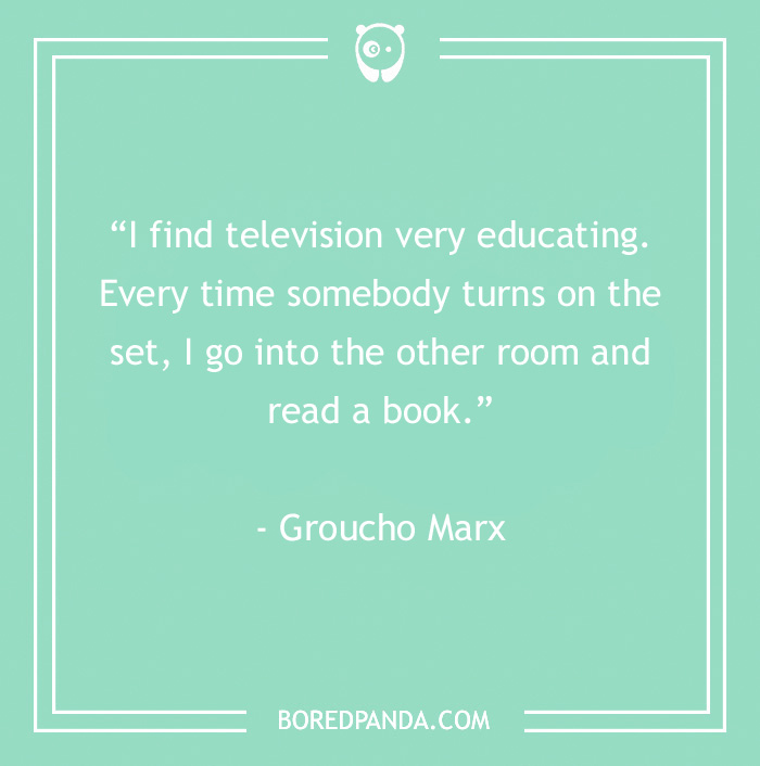 education of book and television quote