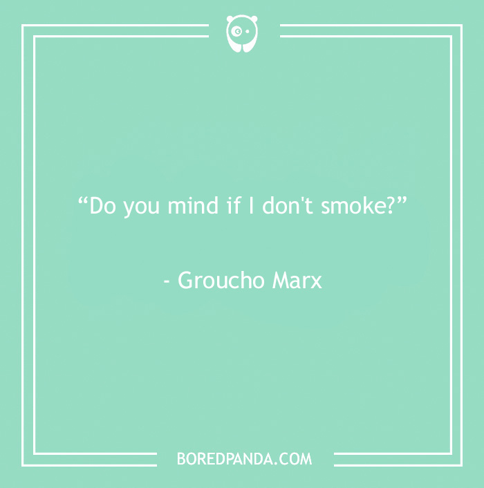 funny quote about smoking
