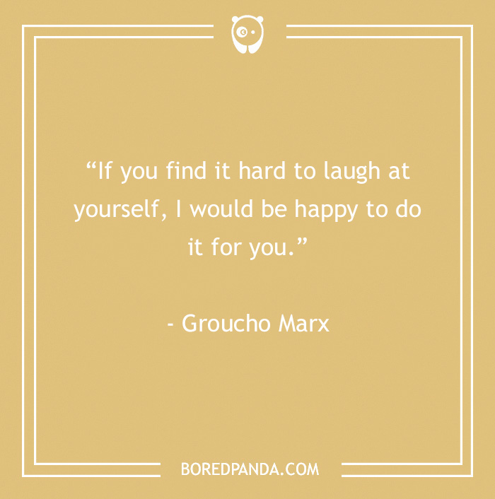 laughing at yourself quote