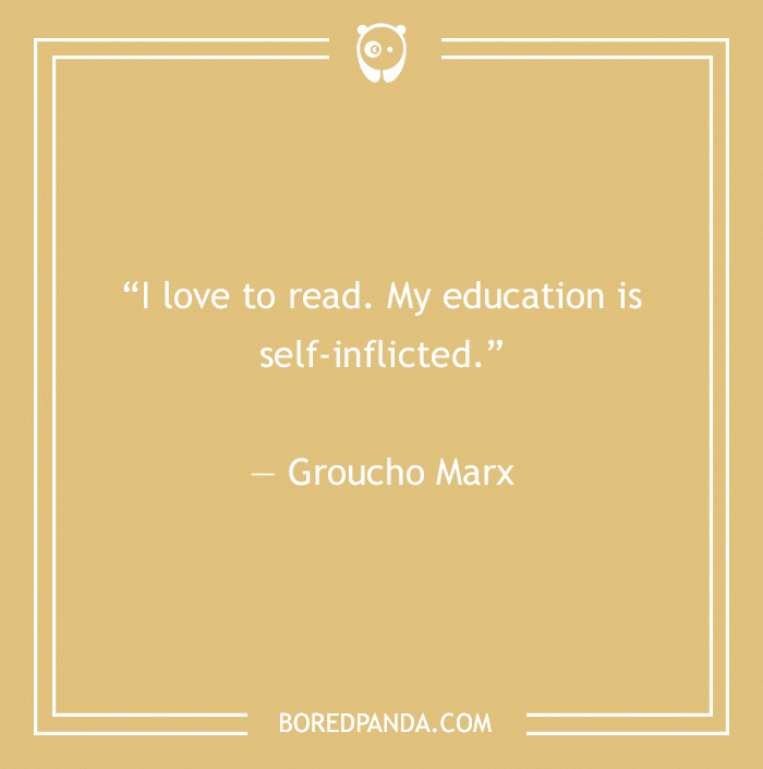 self-inflicted education quote