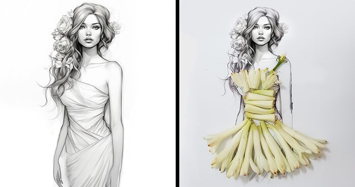 I Add Flower Petals And Leaves To Beautiful Illustrations, Here's The Result (14 Pics)