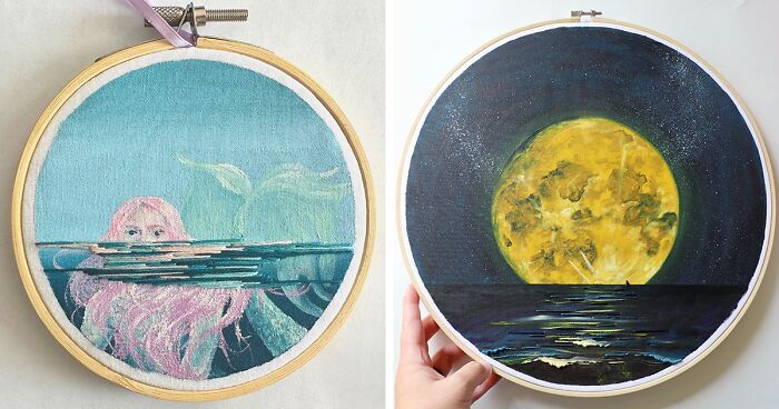 My Dream Of Becoming A Full-Time Artist Came True, And Here Are My Embroidery Artworks That I Created (28 Pics)