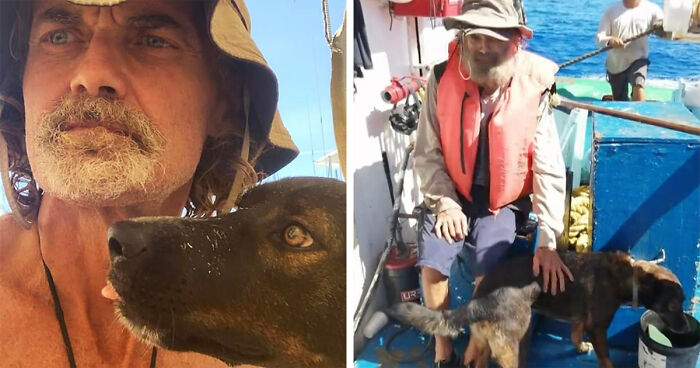 Man And Dog Rescued From The Ocean After 2 Months