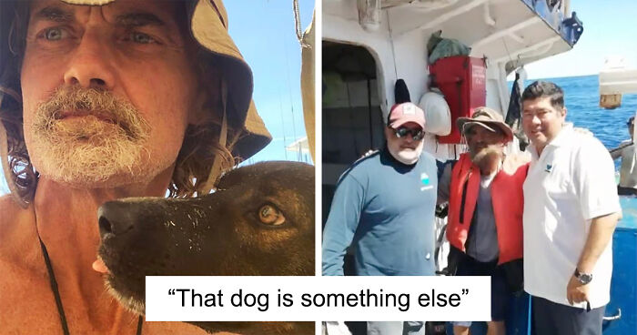 Man And Dog Rescued From The Ocean After 2 Months