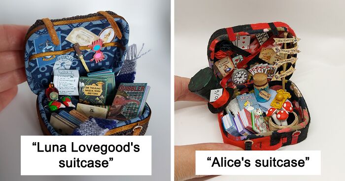 9 Tiny Suitcases Packed For Book Characters That I Love