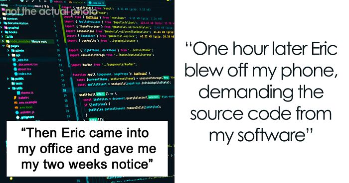 New Boss Fires An IT Guy, It Majorly Backfires When He Takes His Software With Him