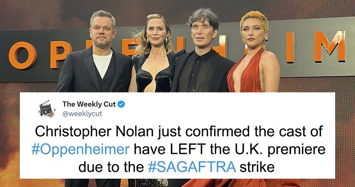 Oppenheimer Cast Walks Out Of UK Premiere As They Join Historic Writer’s Strike