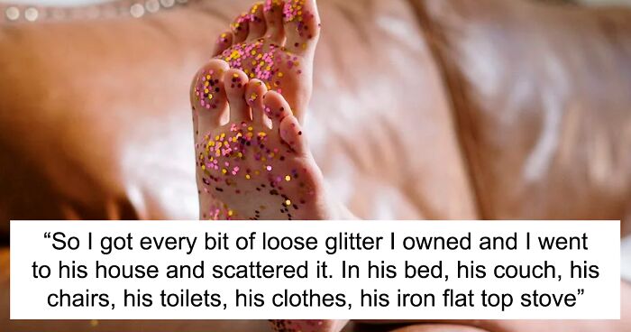 Woman Shares Sparkly Revenge After She Caught Her Partner Cheating And Covered His House In Glitter