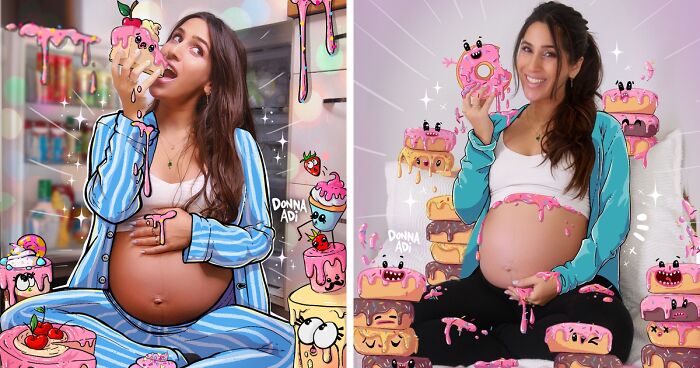 12 Pregnancy Cravings Illustrated By Artist Donna Adi