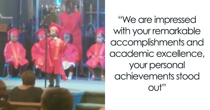 Kid Graduates Preschool And Delivers A Speech To Remember