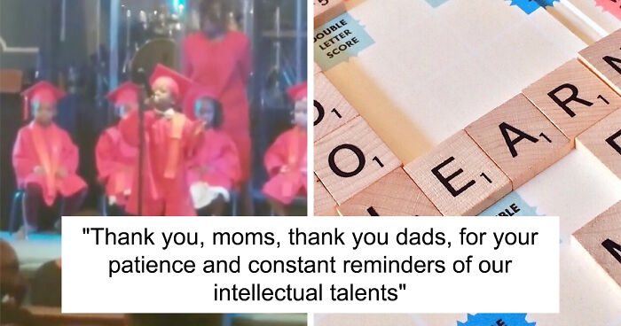 Unforgettable Pre-School Graduation Speech Sends The Crowd Into An Uproar