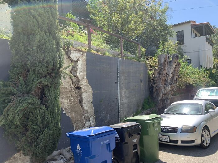 This Old Retaining Wall Has Seen Better Days