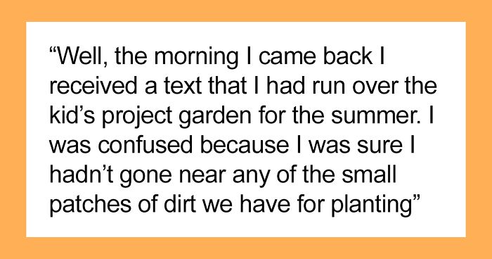 Kids Start Their Plant Project In Neighbor’s Parking Spot, Parents Rage When It Gets Run Over