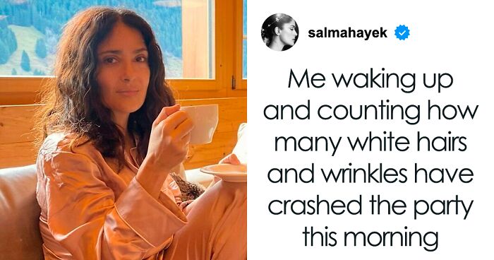 ‘She Is Ageing More Beautifully Than Ever’: People React As Salma Hayek Posts A Pic Of Her Gray Hairs