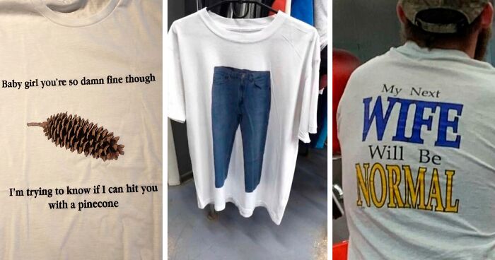 104 Downright Cursed Shirts That Shouldn’t Exist, As Shared By This Twitter Account (New Pics)