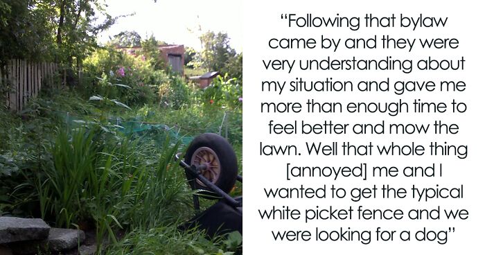 Man Got His Sweet Revenge After His ‘Karen’ Neighbor Called A Bylaw For Unmowed Lawn Despite Him Having A Lot On His Plate