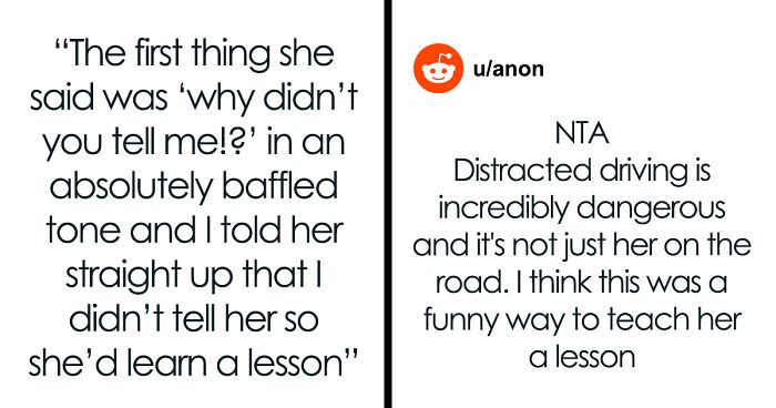 18 Y.O. Drives Her Family Nuts With Her Reckless Driving, So Her Brother Lets Her Hit A Lantern