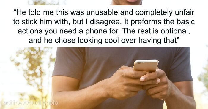 15 Y.O. Breaks New Phone To “Look Cool”, Is Upset When Parents Give Him A Flip Phone To Replace It