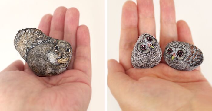 Japanese Artist Turns Stones Into Adorable Animals (39 New Pics)