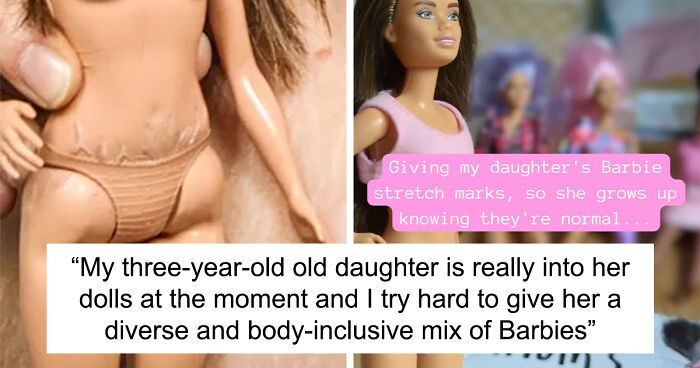 Mom Shows Her Daughter That Stretch Marks Are Normal Using Barbie