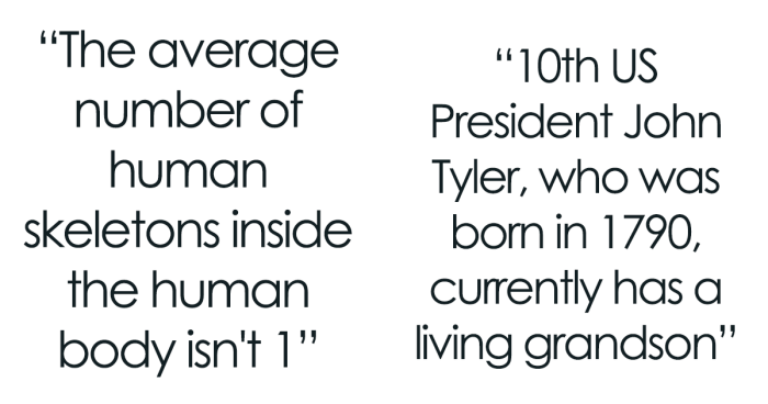 “The Average Number Of Human Skeletons Inside The Human Body Isn’t 1”: 30 Facts That Sound Off But Are True, As Listed Online