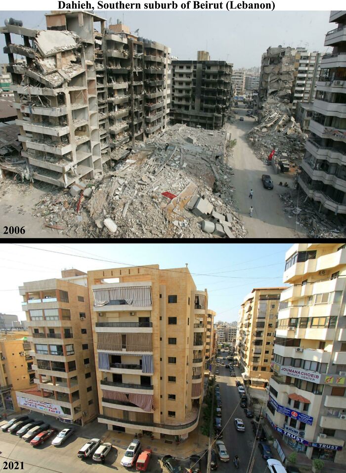 Southern Suburb Of Beirut (Lebanon) 2006 vs. 2021