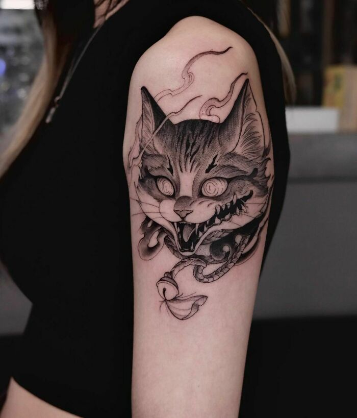 Nekomata japanese yokai Upper Arm Piece