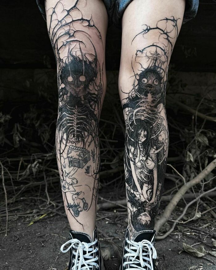 100 Gothic Tattoos To Get Some Bright Ideas From | Bored Panda