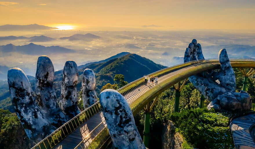 5 Enchanting Revelations Of Vietnam's Golden Bridge: Where Dreams Meet Reality (6 Pics)