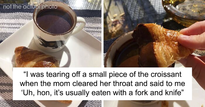 Americans Judge Woman For Eating Croissant With Her Hands, Until They’re Shamed By A Frenchman