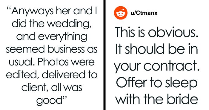 Bride Wants A Refund Because A Wedding Photographer Slept With Her Husband 