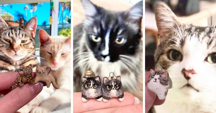 My 23 Ceramic Pet Portrait Charms That I Created