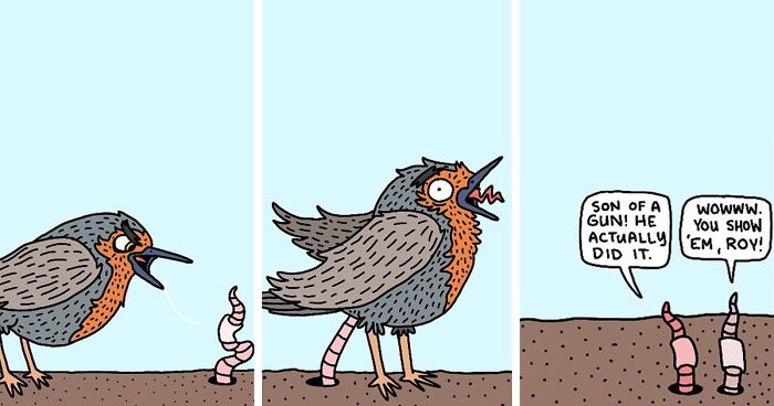 43 Funny Comics For Those With A Darker Sense Of Humor By “Deliberately Buried Comics” (New Pics)