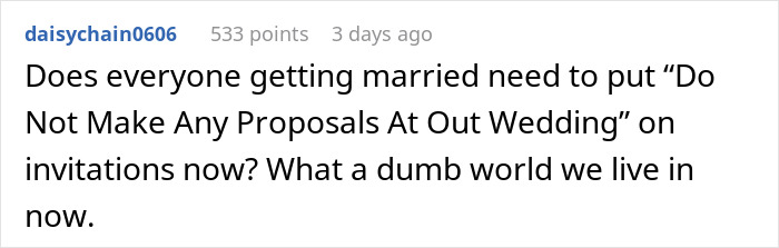 "Me And My Wife Were Appalled": Guy Proposes At Brother's Wedding, Gets Fired The Very Next Day