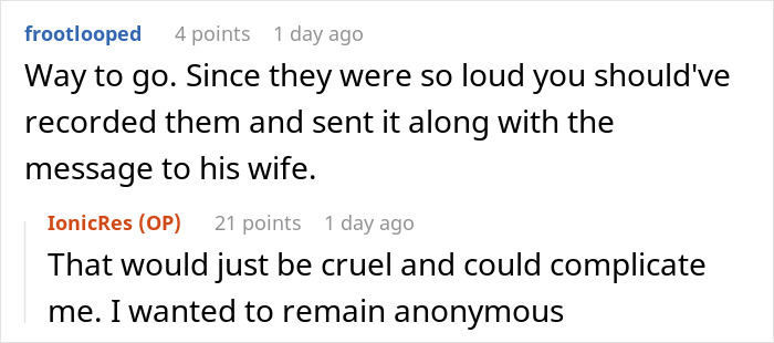 Guy Tells Wife About Her Husband’s Affair Because It Was Interrupting His Sleep