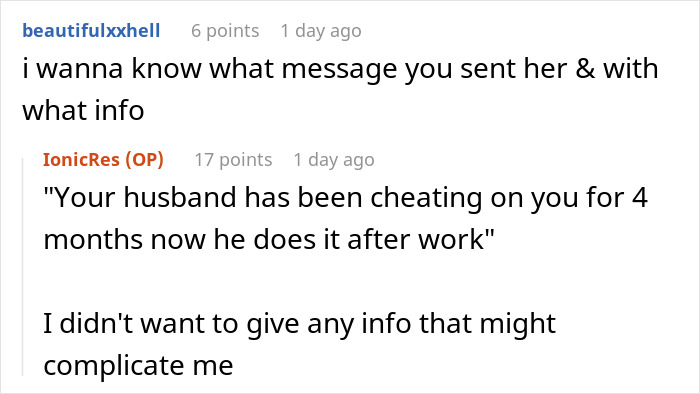 Guy Tells Wife About Her Husband’s Affair Because It Was Interrupting His Sleep