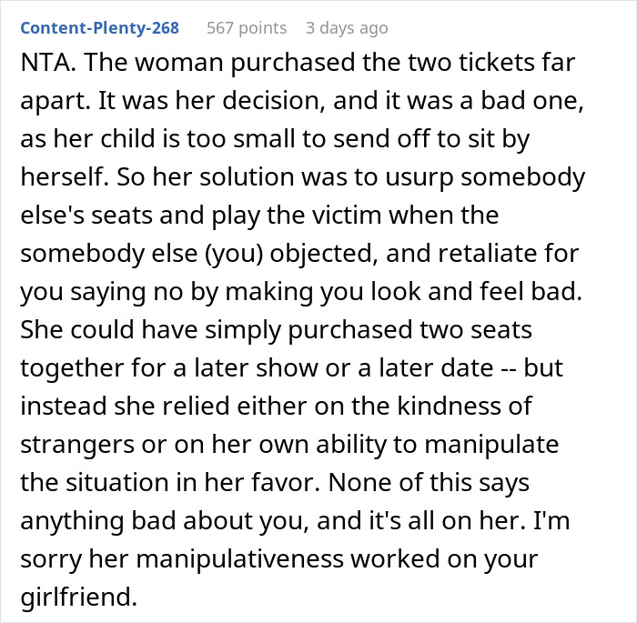 Mom Feels Entitled To Guy’s Seats So She Can Watch ‘Barbie’ With Her Daughter, He Refuses To Move